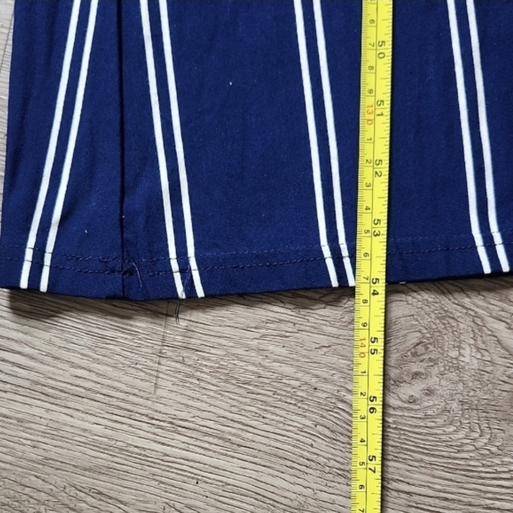 Olivaceous Navy and White Striped Wide-Leg Jumpsuit NWOT - Picture 3 of 14